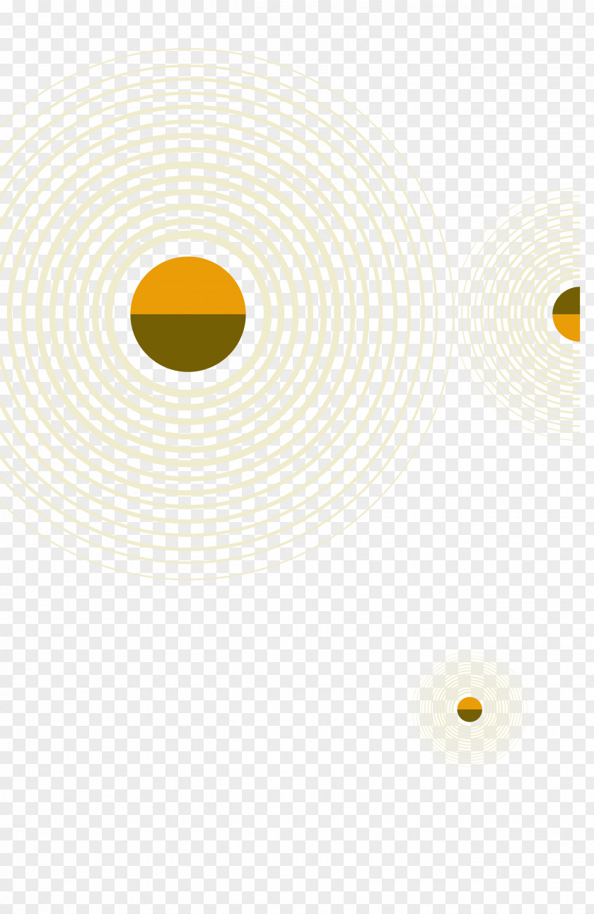 Geometric PPT Material Circle Angle Yellow Pattern PNG