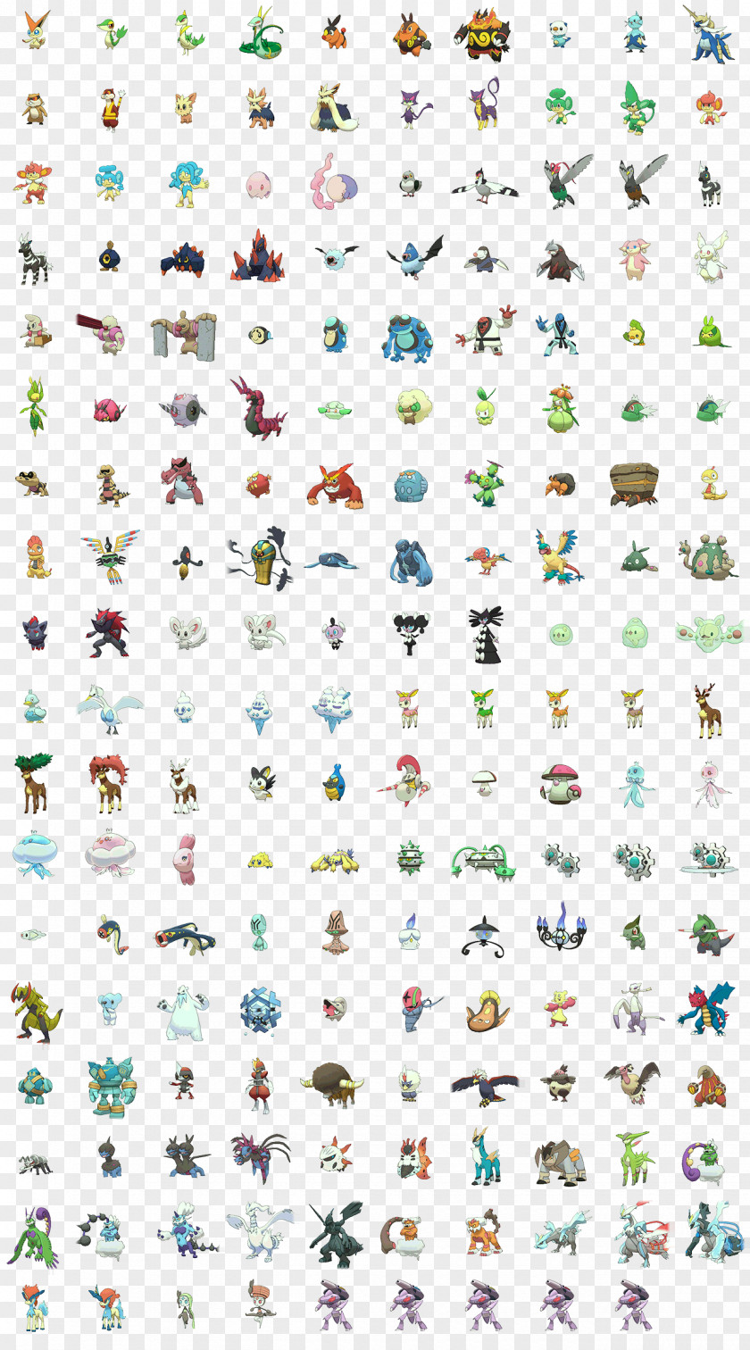 Sprite Pokémon Sun And Moon Android Font PNG