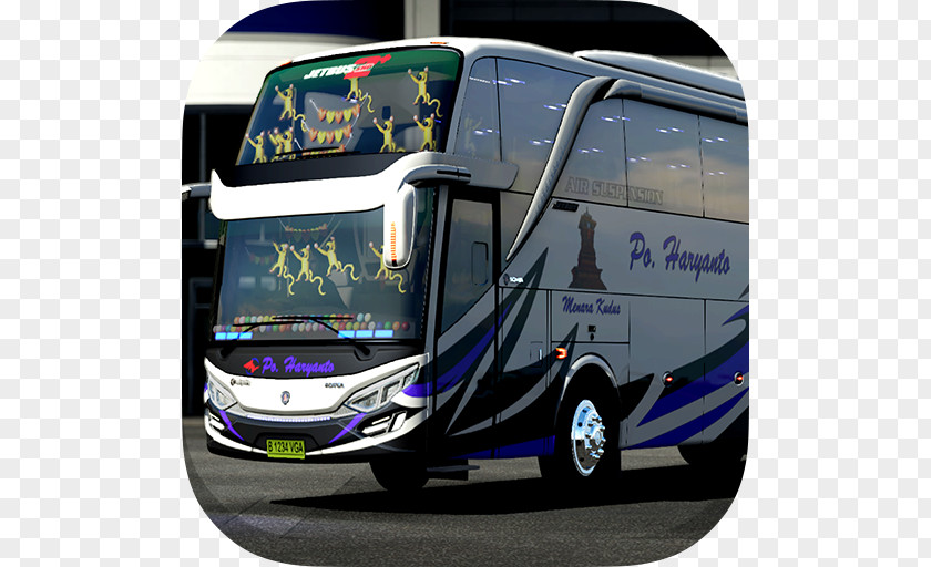 Bus Livery BUSSID Simulator Indonesia Strobo SHD Tour Service PNG