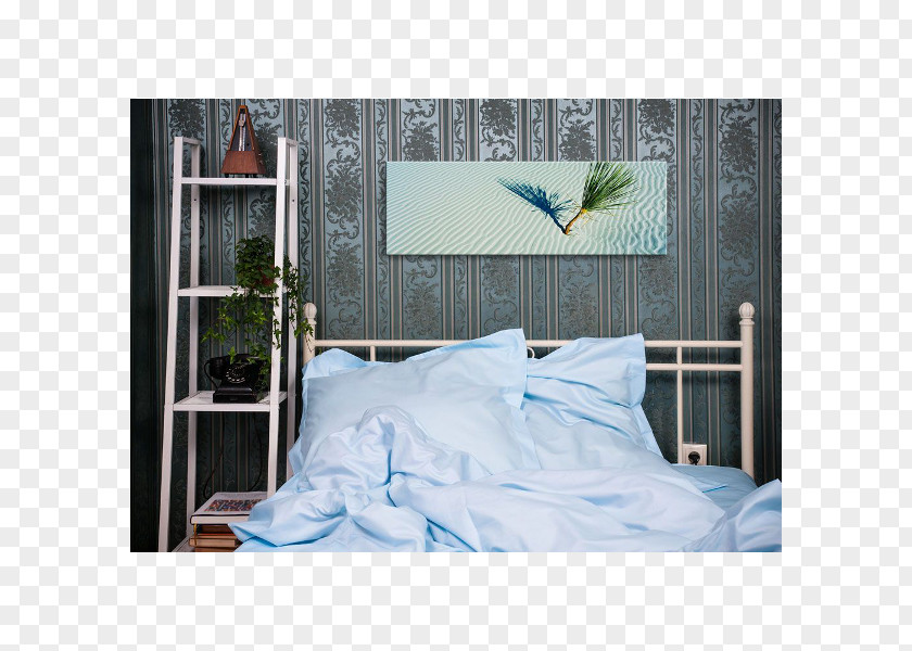 Panorama Watercolor Bed Frame Sheets Duvet Covers Mattress Shelf PNG