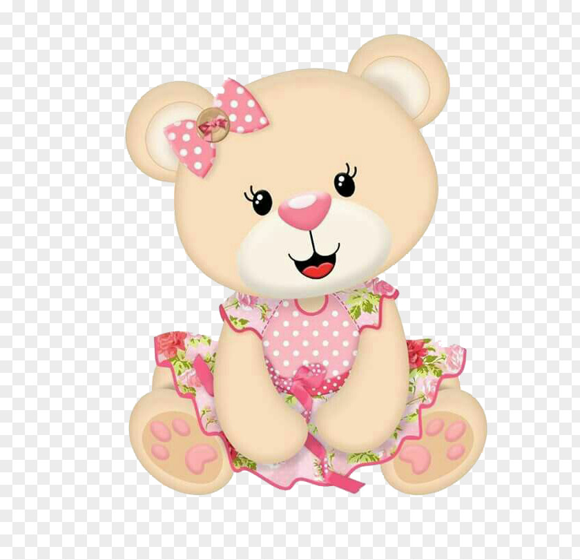 Pink Bear Brazil Tagged Clip Art PNG