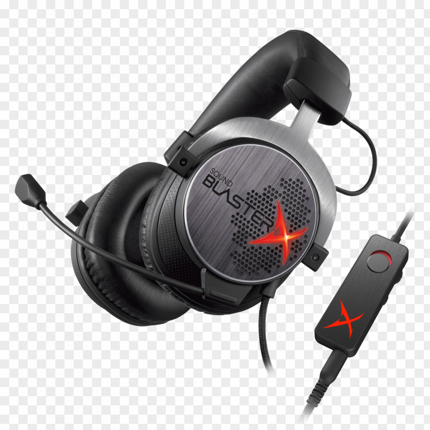 Headphones Creative Technology Sound BlasterX H7 Cards & Audio Adapters Gaming 7.1 Headset Für PC, MAC, Android, IOS, PS4, XBOX ONE PNG