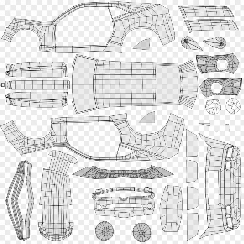 Map 3d Line Art Drawing 3D Modeling Sketch PNG