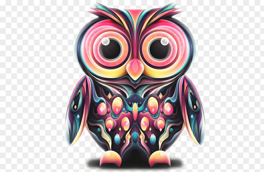 Owl Painting Art Image Drawing PNG