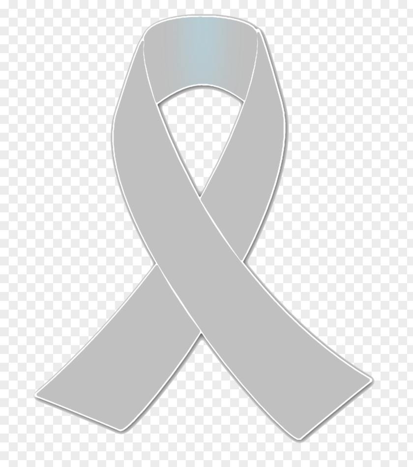 Ribbon Awareness HIV/AIDS Silver PNG