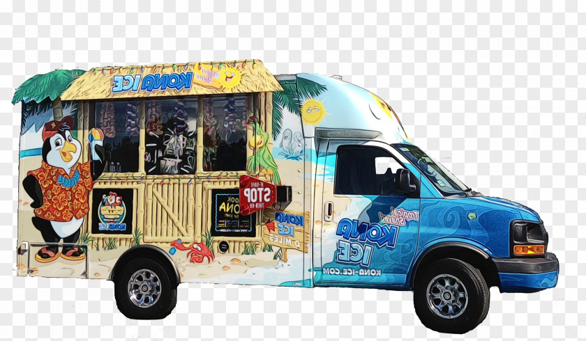 Van Land Vehicle Food Cartoon PNG