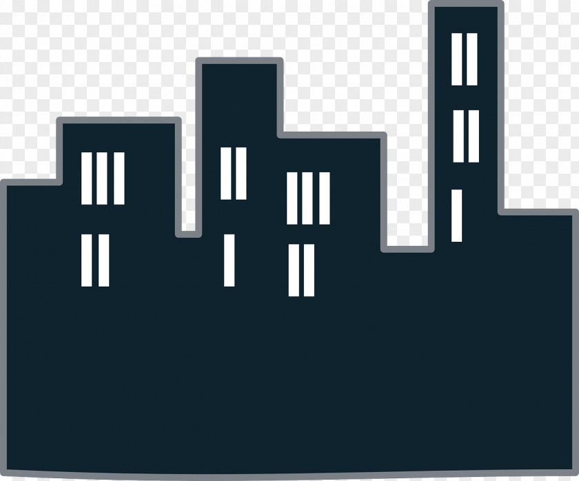 Night City Building Skyline Icon PNG