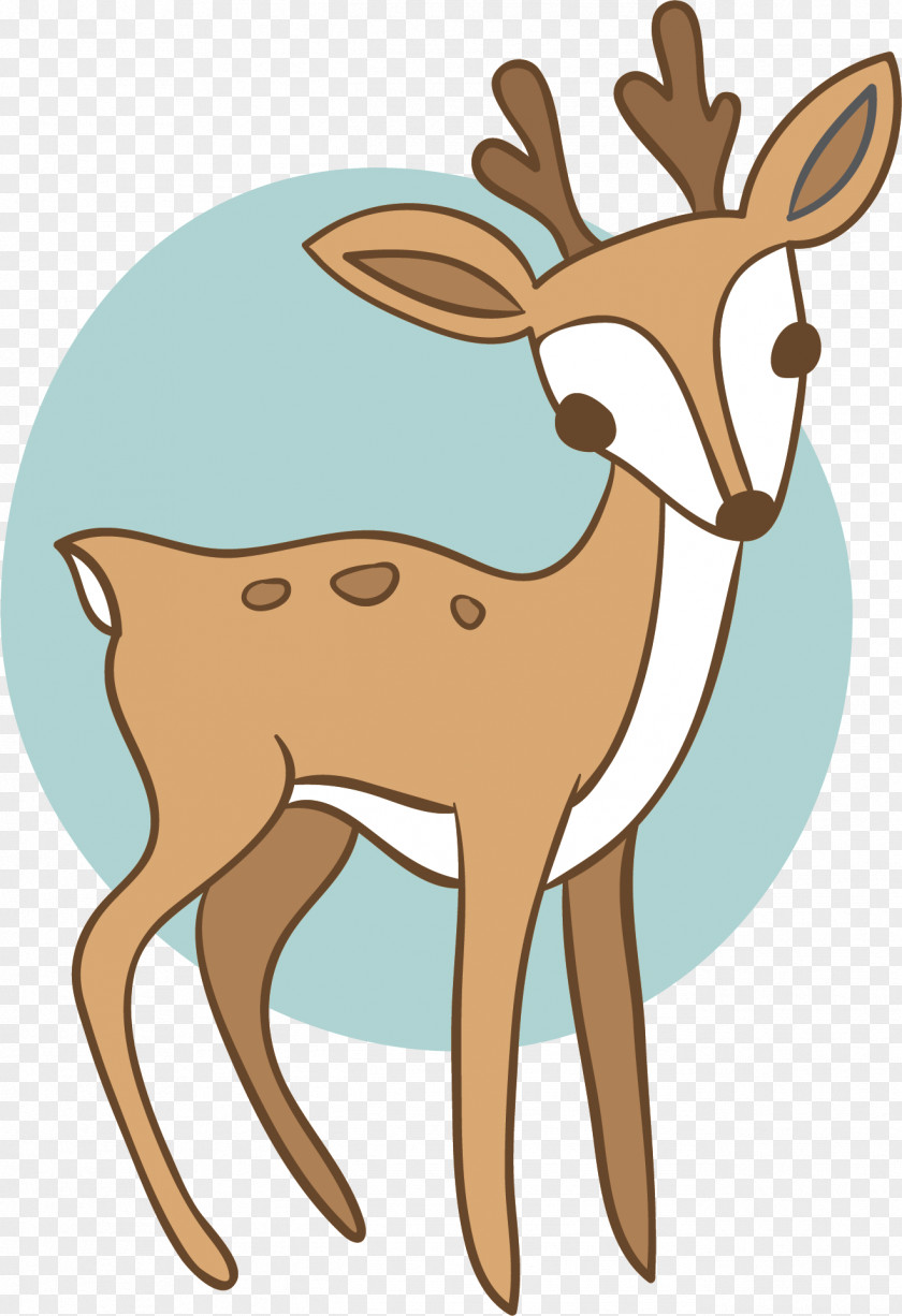 Vector Hand-painted Deer Posters Poster Drawing PNG