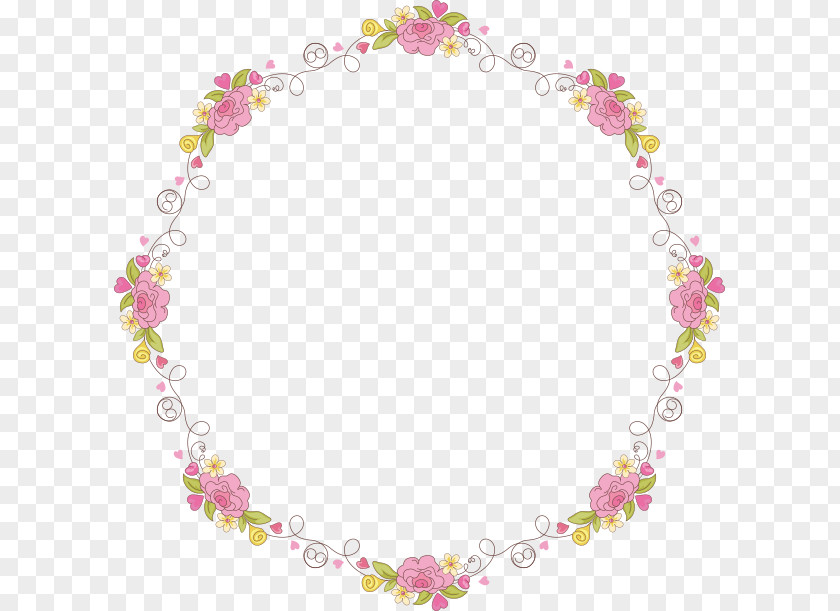 Beautifully Garland Flower Wreath Computer File PNG