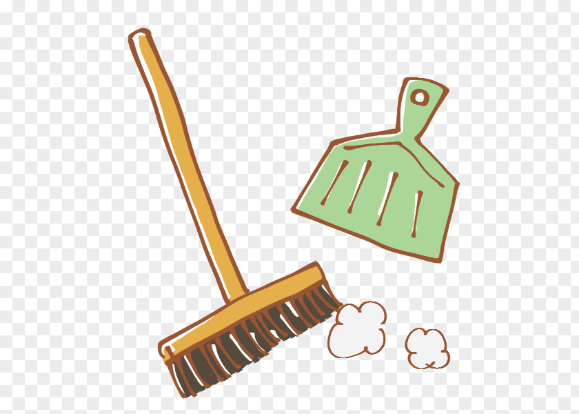 Broom Household Cleaning Supply Product Design Clip Art Line PNG
