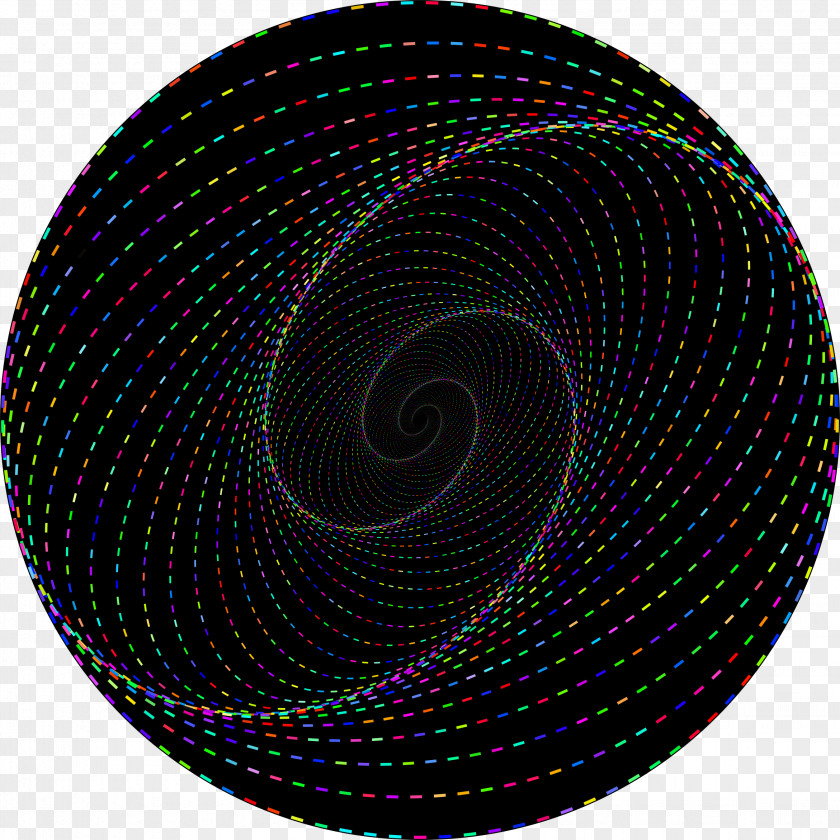 Circle Spiral Purple PNG