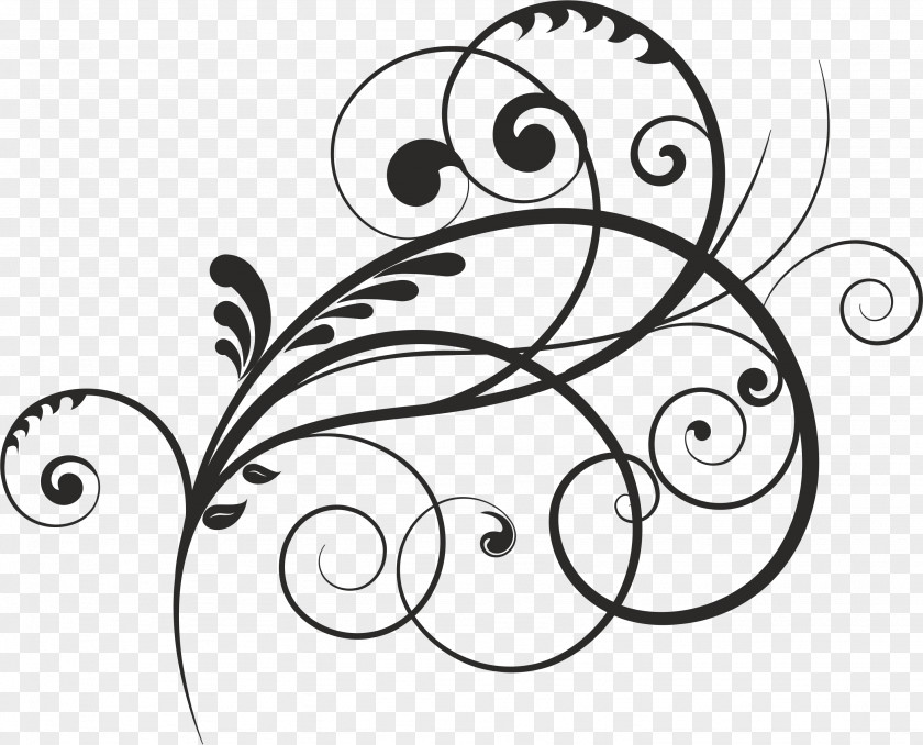 Design Spiral Floral Clip Art PNG