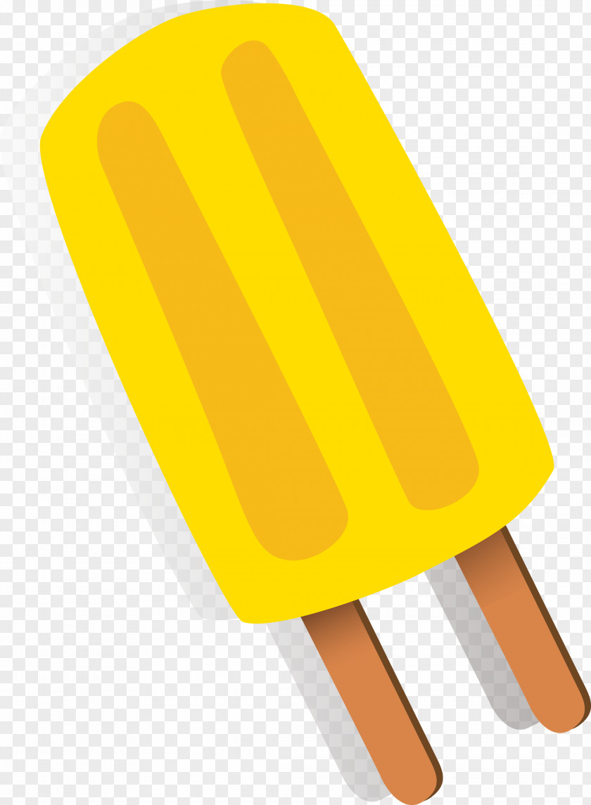 Frozen Dessert Yellow Ice Cream Bar Pop PNG