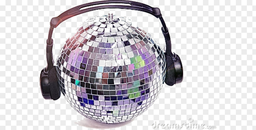 Headphones Disco Ball Silent Audio PNG