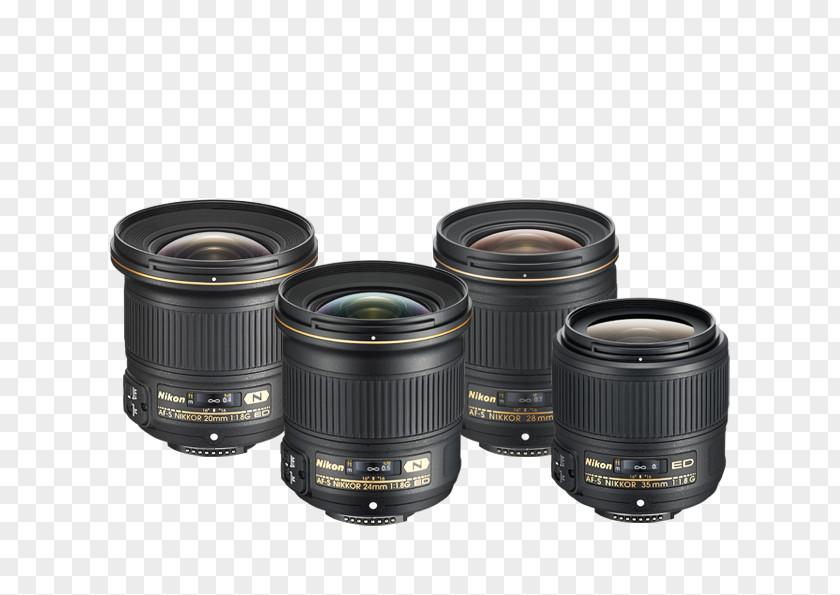 Camera Lens Digital SLR Nikon AF-S DX Nikkor 35mm F/1.8G Wide-Angle 20mm ED PNG