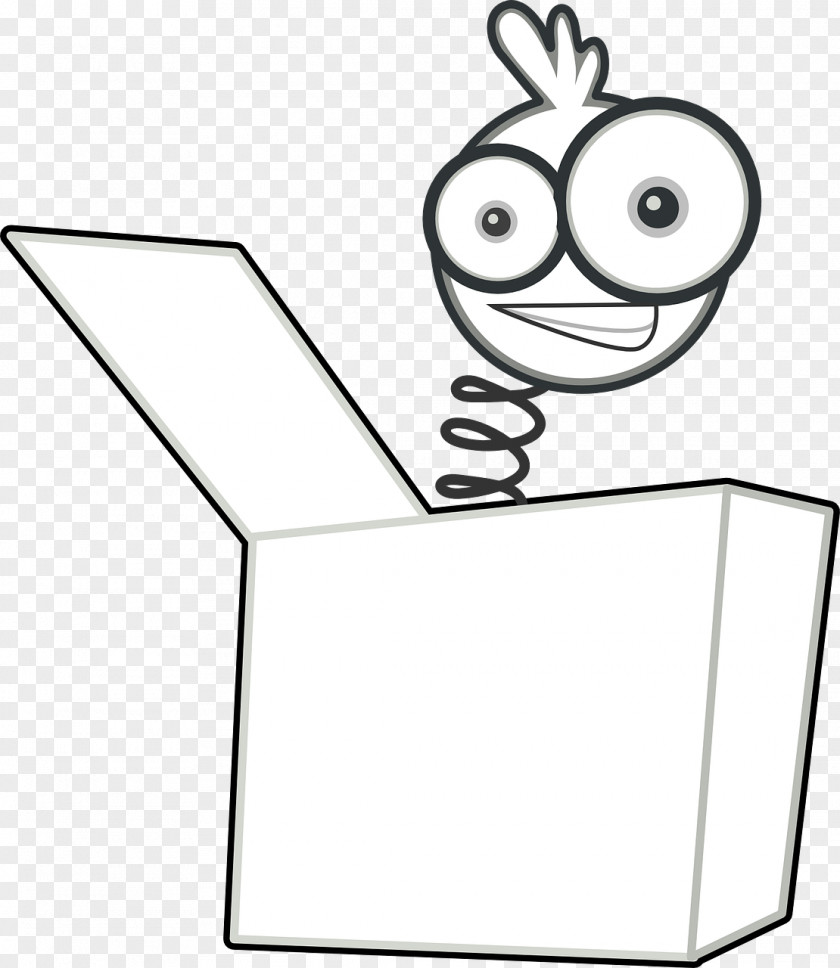 WHITE BOX Jack-in-the-box Clip Art PNG