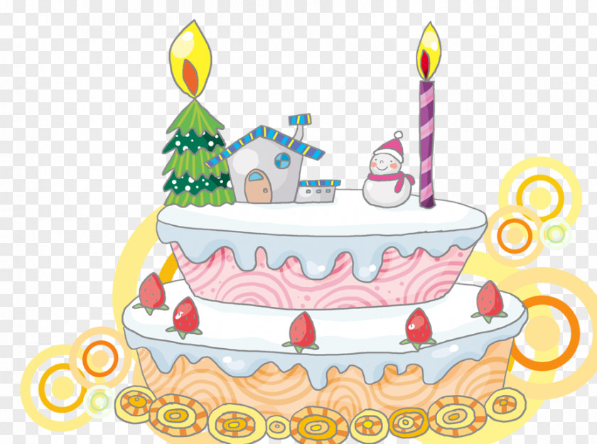 Birthday Cake Christmas PNG