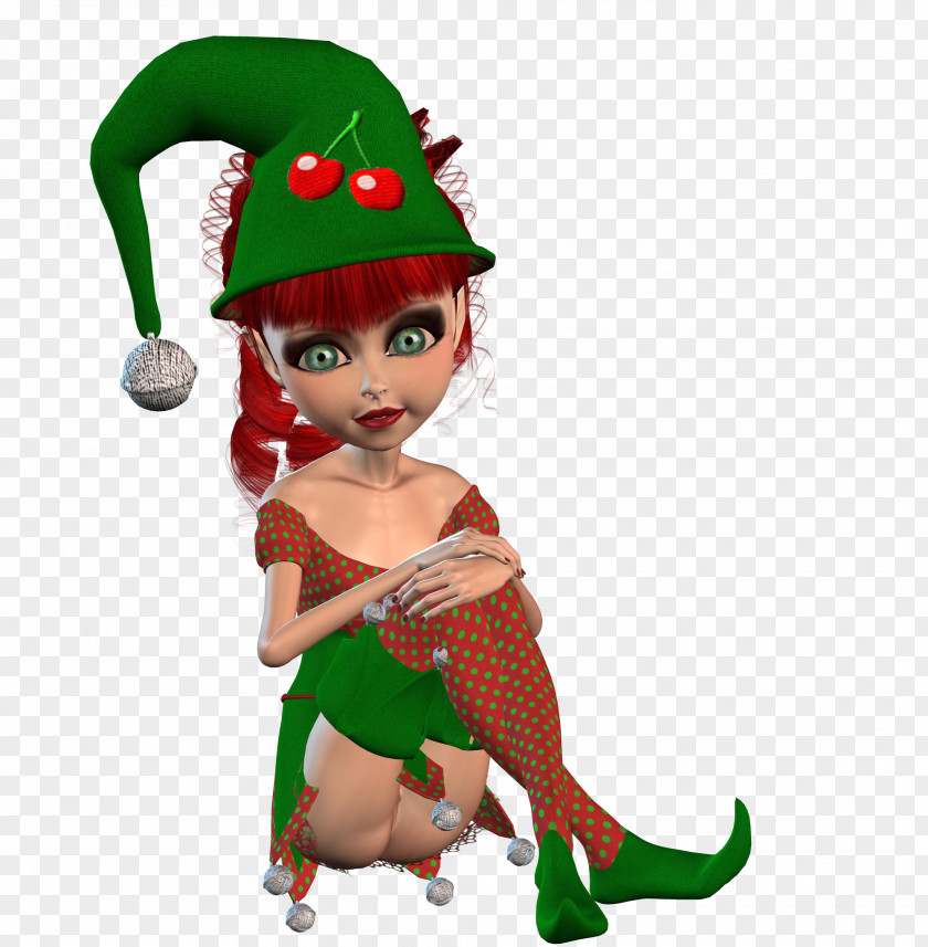 Christmas Elf Ornament Doll PNG