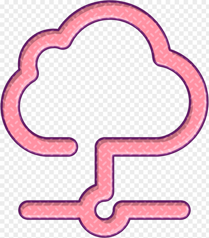 Creative Outlines Icon Cloud Computing PNG