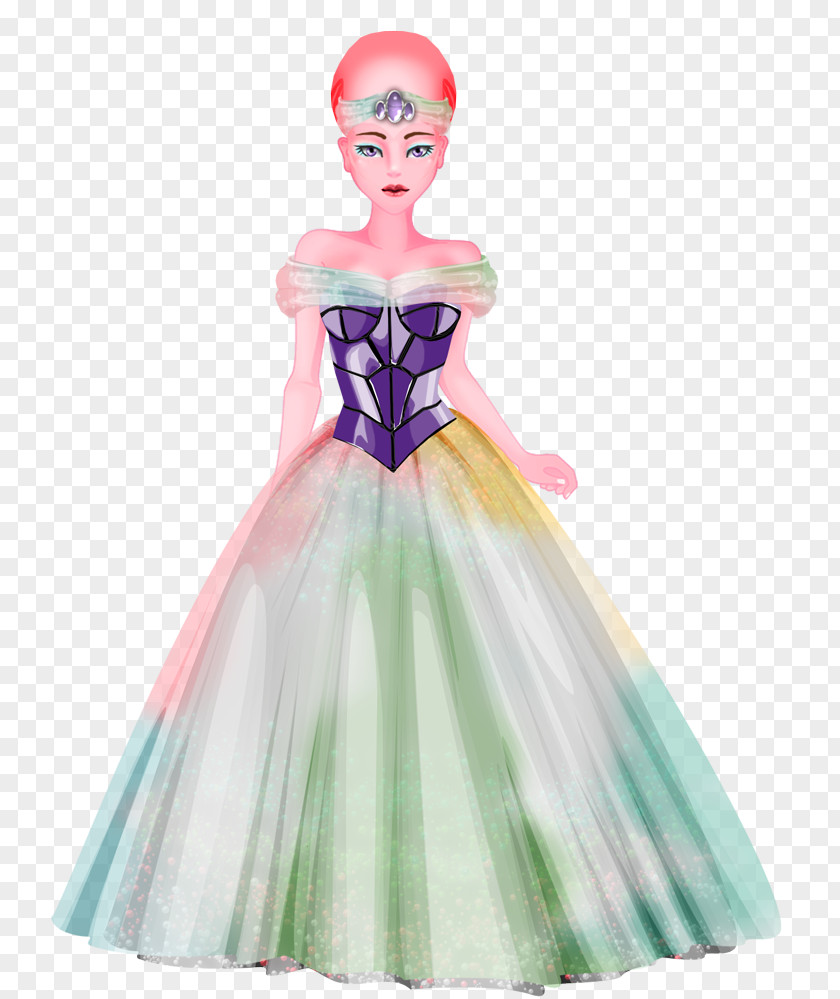 Futur Costume Design Gown Barbie PNG