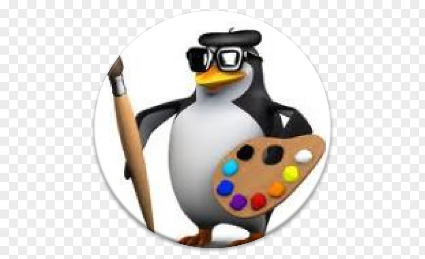 Penguin Painting Clip Art PNG