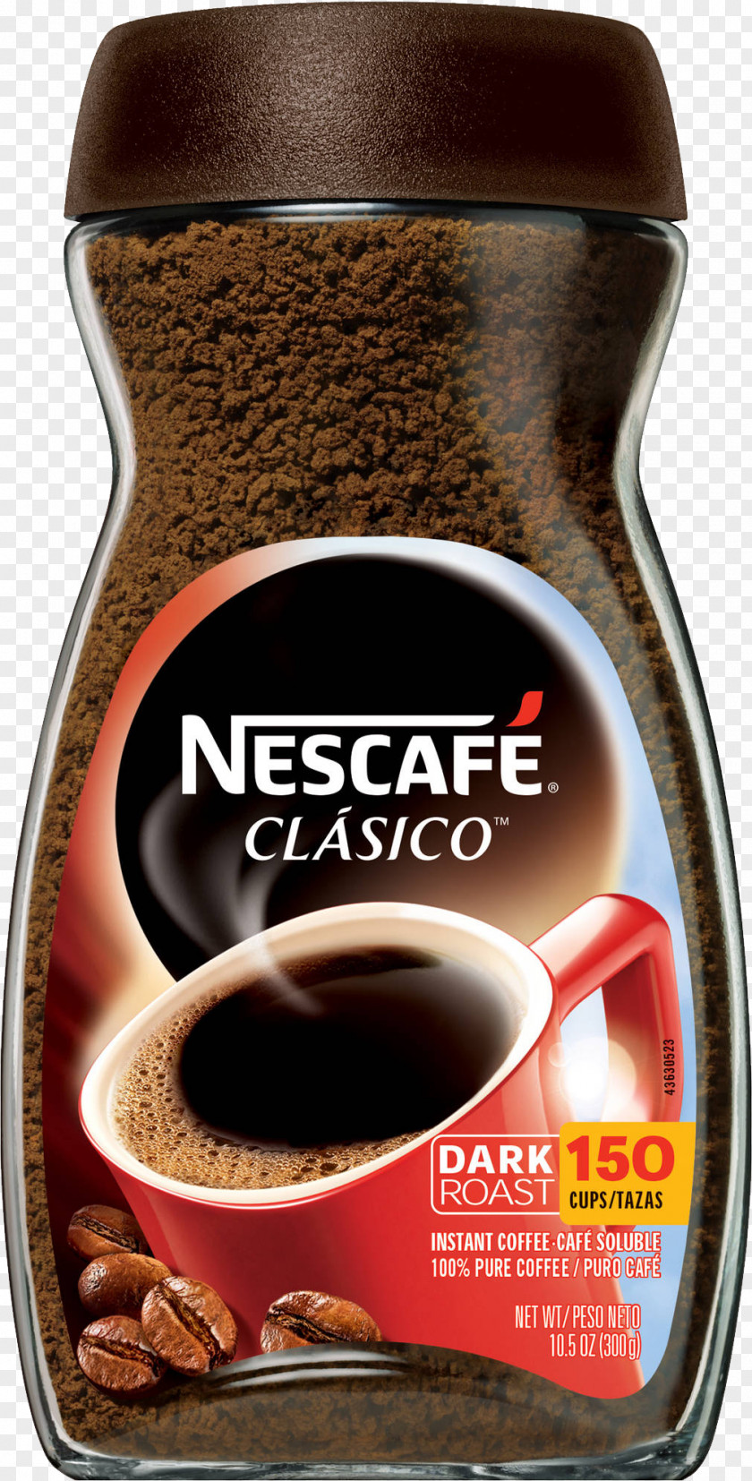 Coffee Jar Instant Cappuccino Nescafé Decaffeination PNG