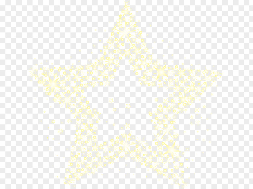 Cool Star Symmetry Yellow Angle Pattern PNG