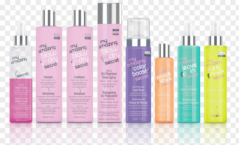 Fine Chemicals Inc Lotion Perfume My Amazing Blow Dry Secret Quick Shake'n Spray Shampoo Hair Conditioner PNG