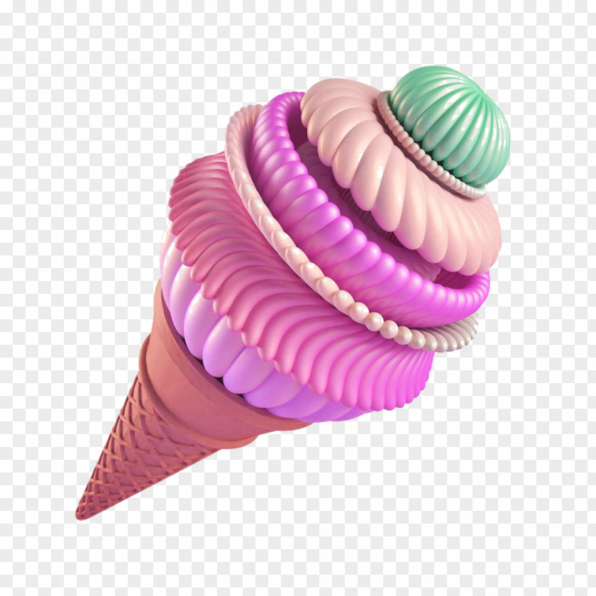 Ice Cream Jewelry Picture Material Visual Arts 3D Computer Graphics Cinema 4D Illustration PNG