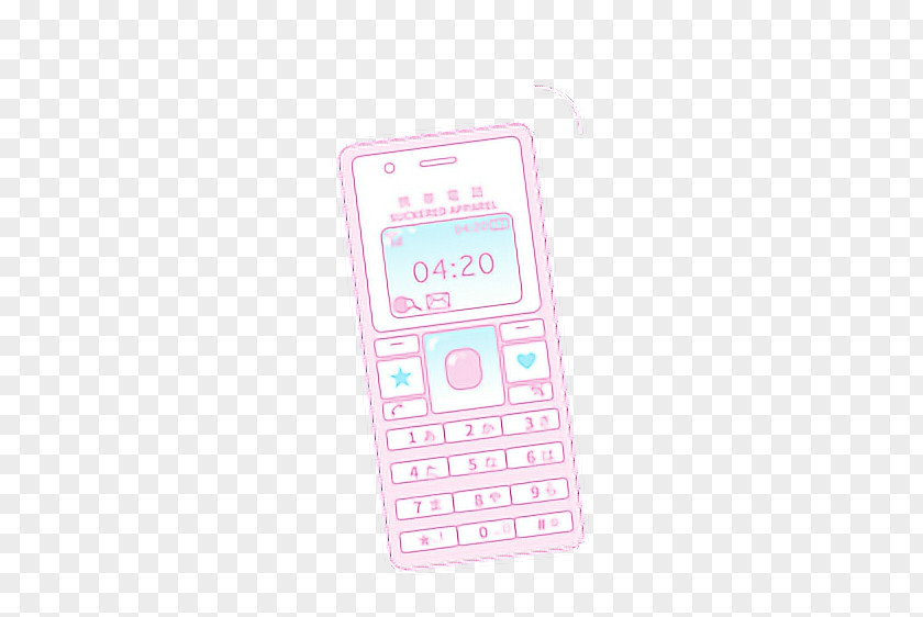 Pink Telephone Clamshell Design Japanese Mobile Phone Culture IPhone PNG
