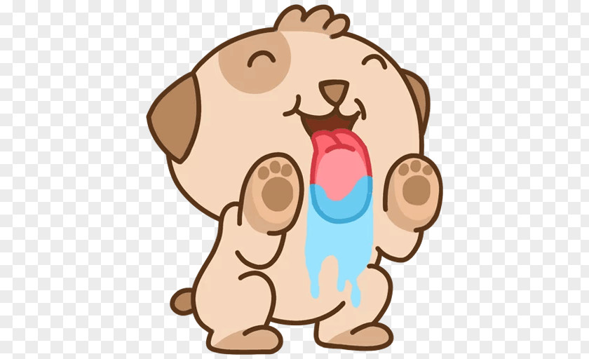 Puppy Sticker Telegram VK Messaging Apps PNG