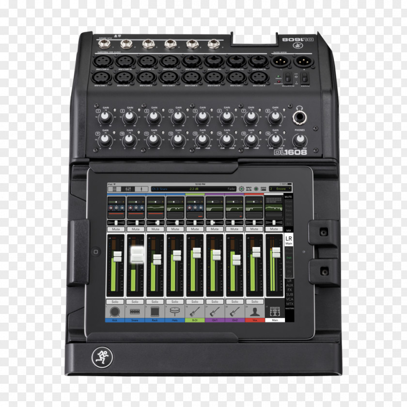 Digital Product Microphone Mackie Audio Mixers Mixing Console PNG