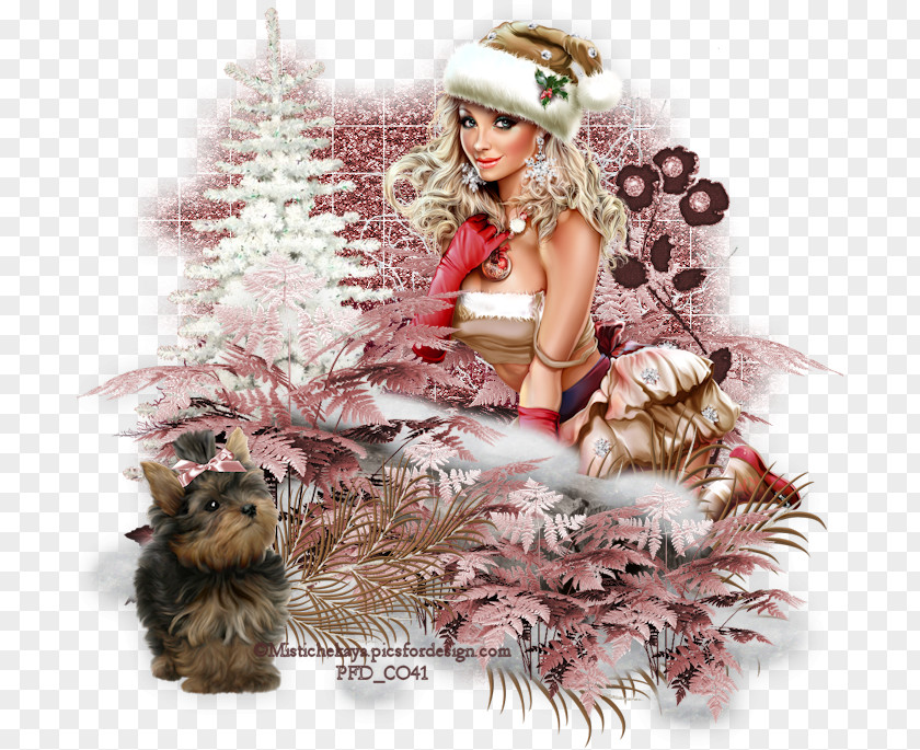 Dog Christmas Ornament Tree Fir PNG
