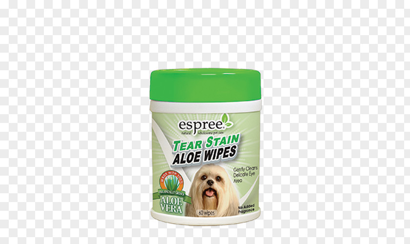 Eye Tears Espree Tear Stain Wipes Aloe Vera Puppy Animal Products & Spot Remover 4 Oz (118 Ml) PNG