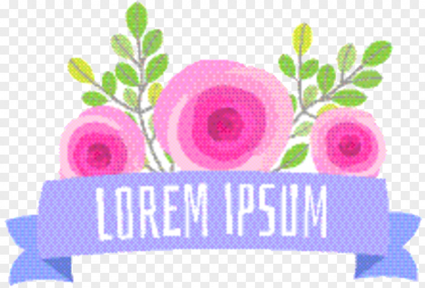 Logo Magenta Pink Flower Cartoon PNG
