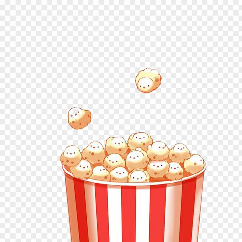 Popcorn Kavaii Drawing Cuteness Food PNG