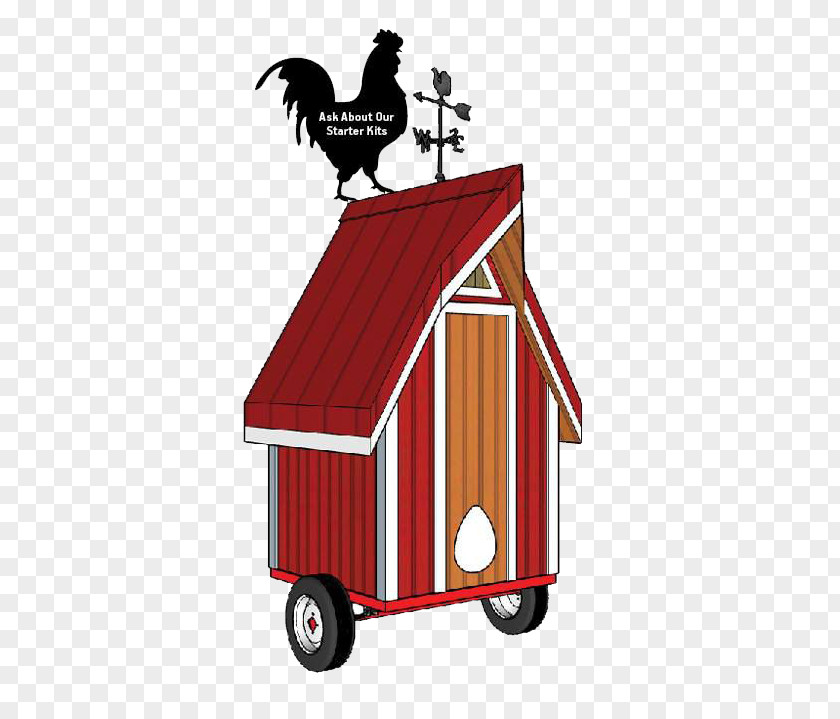 Cartoon Chicken Coop Silkie Dracut PNG