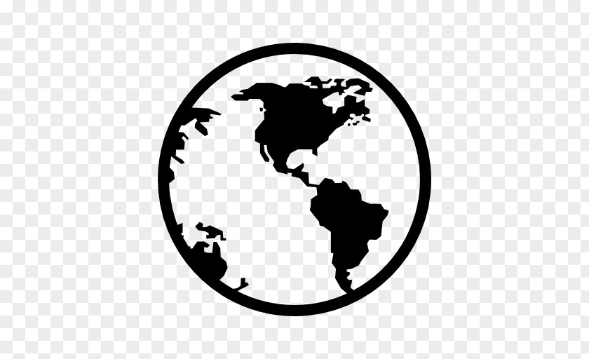 Globe World Map Blank PNG