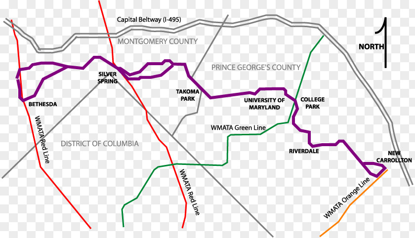 Urban Light Rail Purple Line Washington Metropolitan Area Transit Authority Silver Bethesda PNG