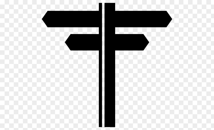 Black And White Cross Symbol PNG