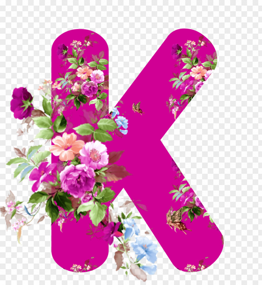 Flower Floral Design Alphabet Letter Rose PNG