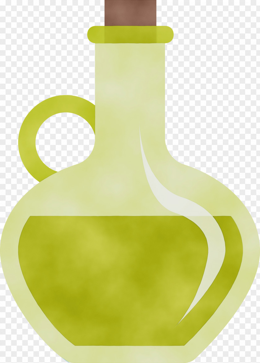 Green Yellow Bottle PNG