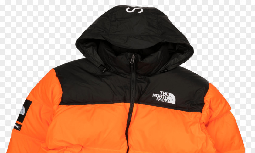 Jacket Hoodie The North Face Supreme Nuptse PNG