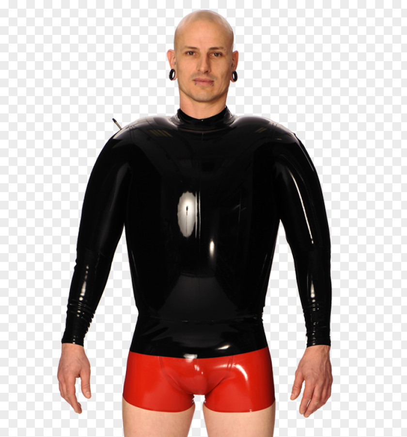 Latex Catsuit Male Inflatable Wetsuit Sleeve Natural Rubber PNG