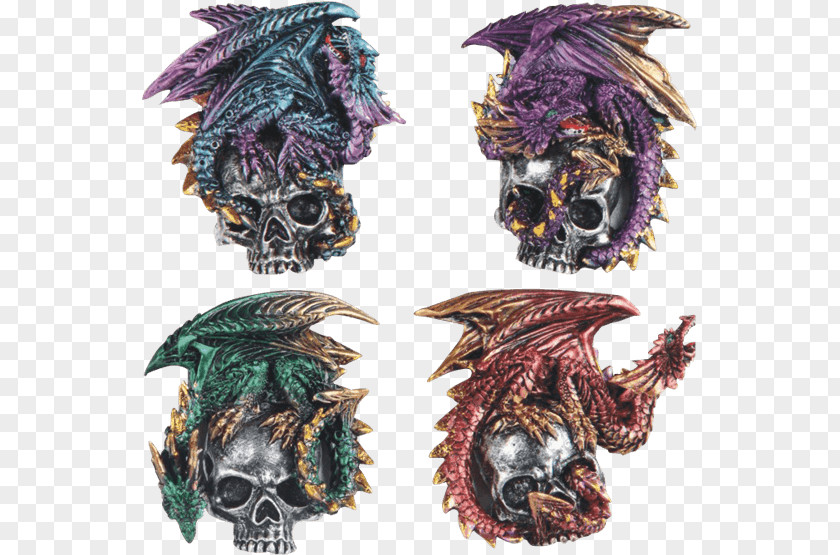 Skull Dragon Seer Face Middle Ages PNG