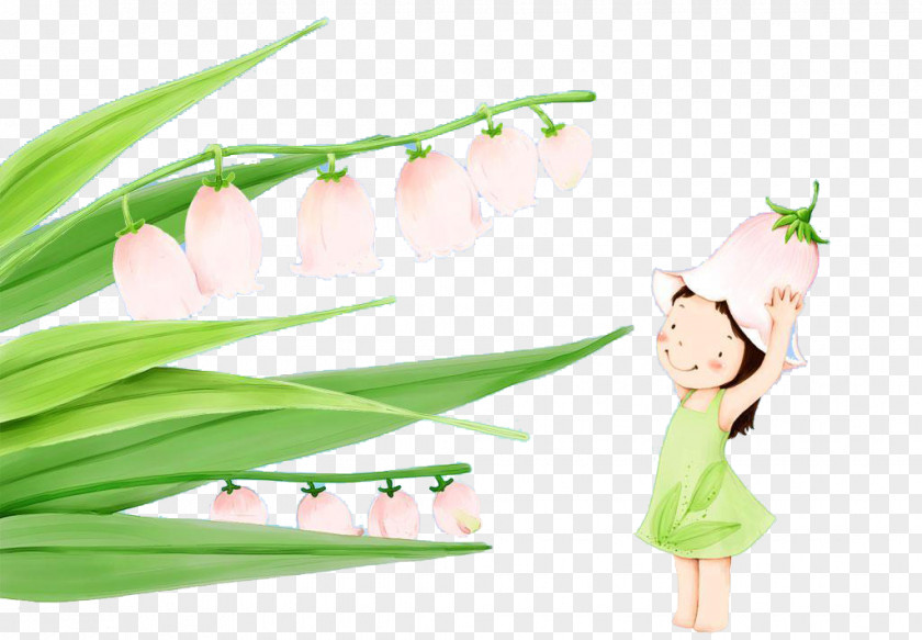 Lily Of The Valley Child Adobe Illustrator PNG