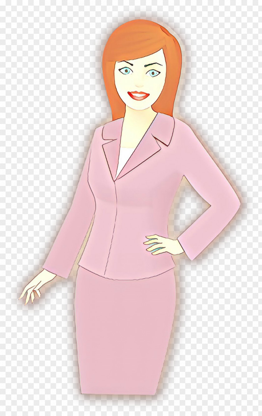 Pink Clothing Neck Formal Wear Dress PNG