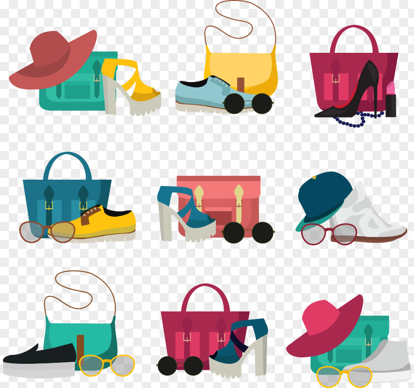 Vector Handbags And Shoes Fashion Accessory Photography Icon PNG