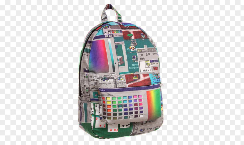 Backpack Vaporwave Bag Aesthetics Image PNG