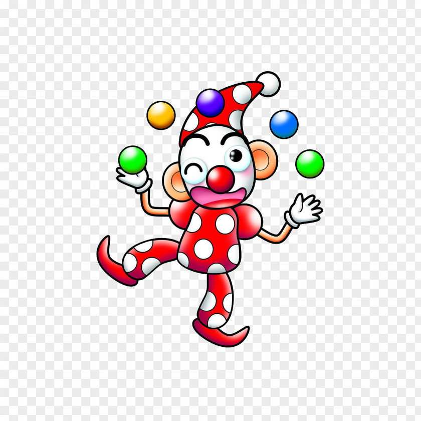Clown Playing Ball Download PNG